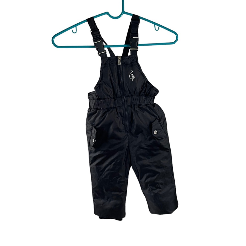 Baby Phat Snow Bib Baby Toddler Black Size 12 Months Adjustable Straps Winter